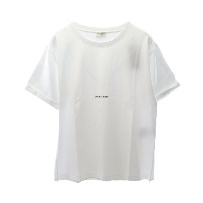 SAINT LAURENT PARIS 短袖T卹 460876YB2DQ9000L 棉 白色 全新 女款-0