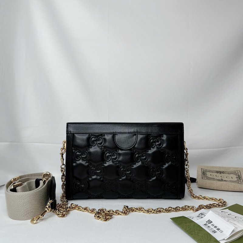 GUCCI Matelasse絎縫皮革斜背包-1