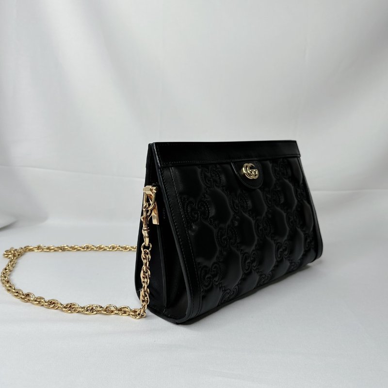 GUCCI Matelasse絎縫皮革斜背包-3