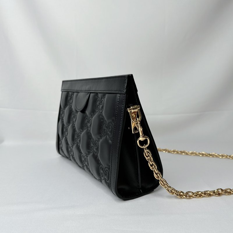 GUCCI Matelasse絎縫皮革斜背包-4