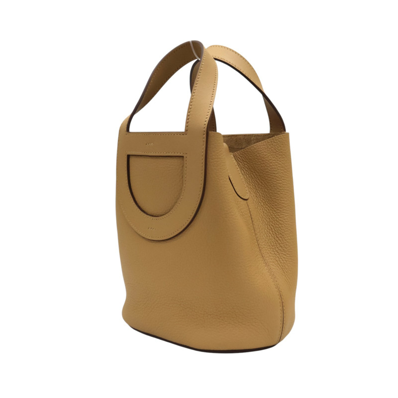 餅乾色 Taurillon/Swift牛皮 In The Loop 18 手提包 B刻【HERMES 愛馬仕】 H084274-2