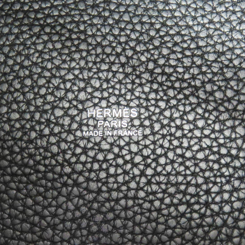 黑色 Taurillon牛皮 Picotin Lock 22 手提包 D刻 銀扣【HERMES 愛馬仕】-5