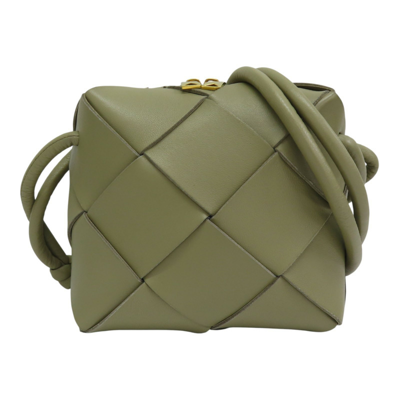 綠色羊皮 Cassette 肩背包 701915【BOTTEGA VENETA BV 寶緹嘉】 701915-0