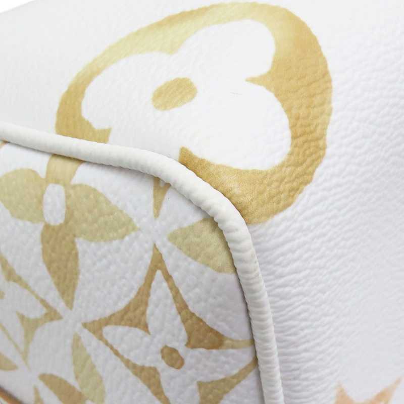 白色 原花 帆布 By The Pool Speedy Bandouliere 25 两用包【LOUIS VUITTON LV 路易威登】 M22987-9