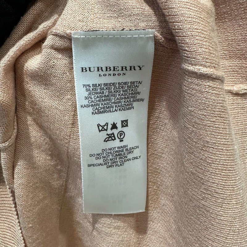 【美收精品】BURBERRY 粉色針織短袖 4-241【隔月月中將轉賣至日本 上架期限30天】-5