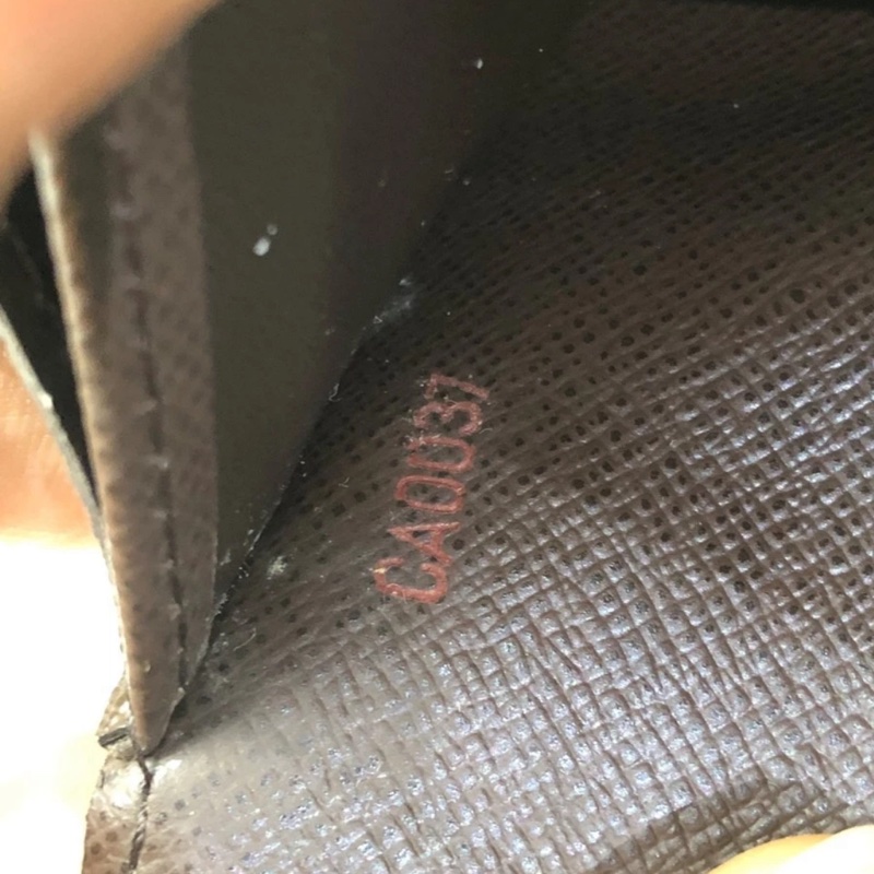 Louis Vuitton Damier Ebene Sarah 長款錢包 皮夾 棕色-6