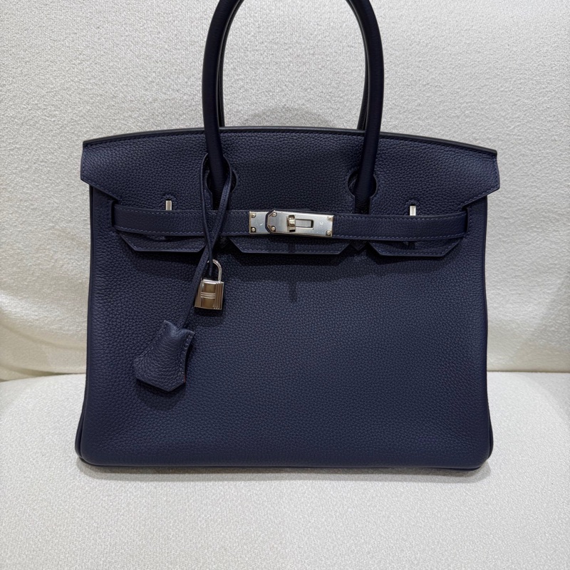 Birkin 30 2Z 星空藍Togo皮銀扣-1