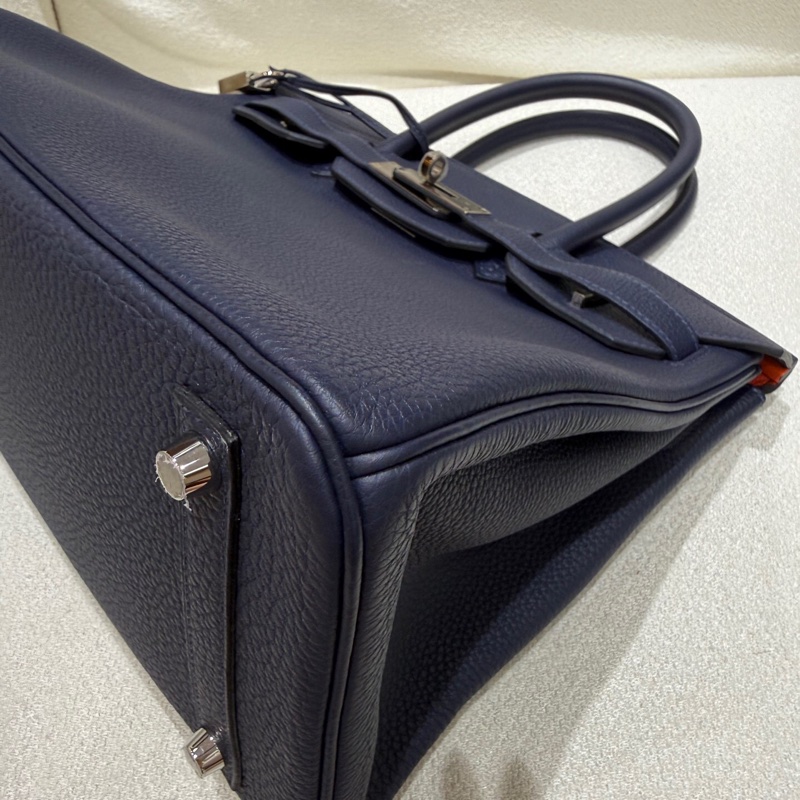 Birkin 30 2Z 星空藍Togo皮銀扣-4