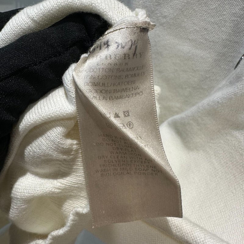 【美收精品】BURBERRY 藍白條紋針織polp衫 4-242【隔月月中將轉賣至日本 上架期限30天】-6