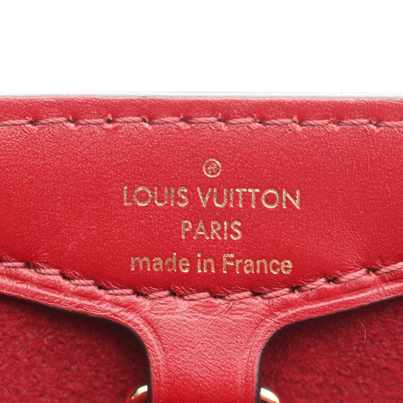 Louis Vuitton Belmont NV MM Damier Ebene Cherry Berry 手提包,塗層帆布和皮革,女款,棕色波爾多紅,N60293-3
