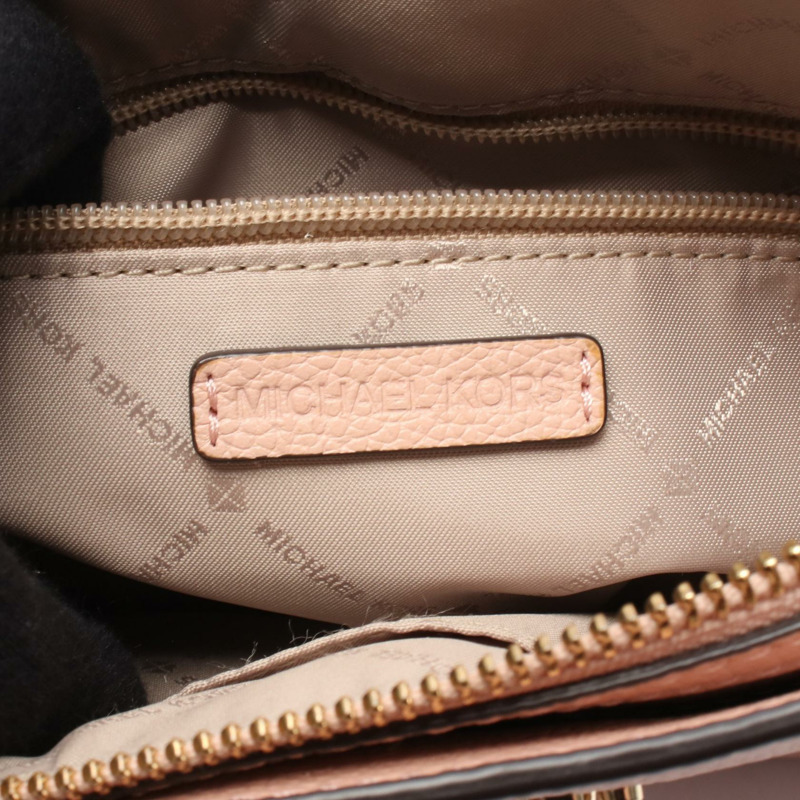 Michael Kors ADELE SMALL CROSSBODY 單肩包 皮革 粉紅色 二手 女士-3
