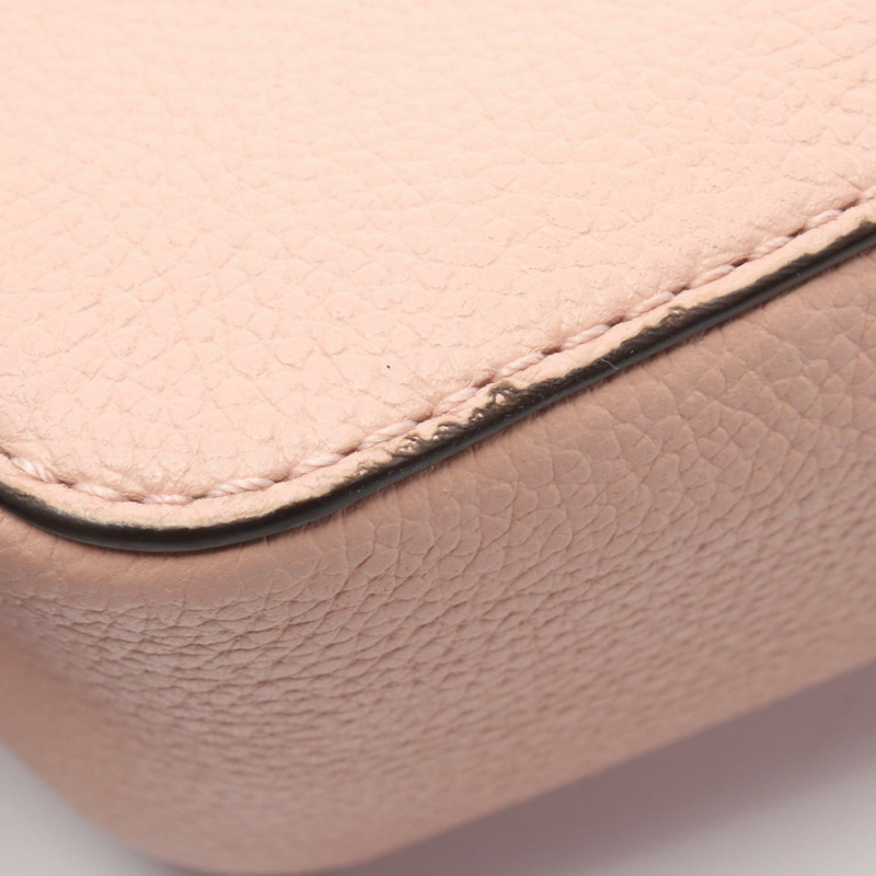 Michael Kors ADELE SMALL CROSSBODY 單肩包 皮革 粉紅色 二手 女士-5