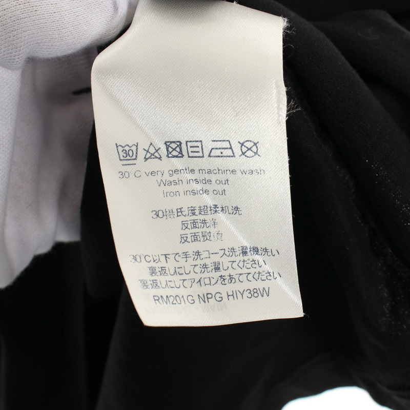LOUIS VUITTON LV 純色印花 T 卹 RM201G NPG HIY38W 棉質 黑色 白色 #L-5