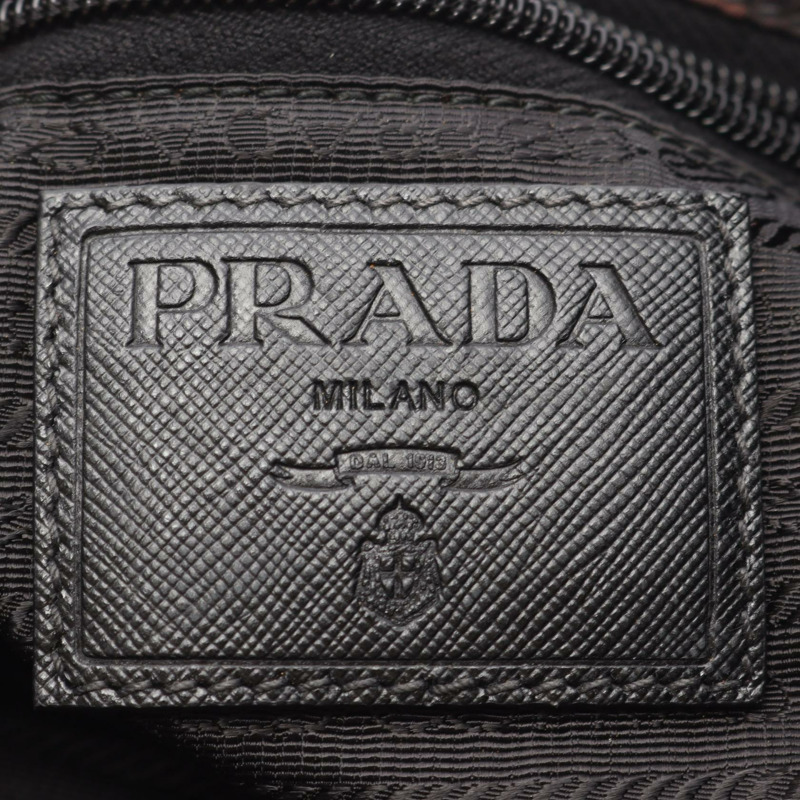 PRADA 肩背包斜背包 VA0887 尼龍卡其色棕色黑色二手女款-3