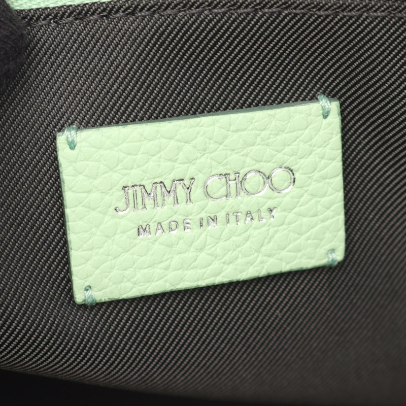 JIMMY CHOO PEGASI 2Way 單肩包 手袋 皮革 綠色 二手 女款-3