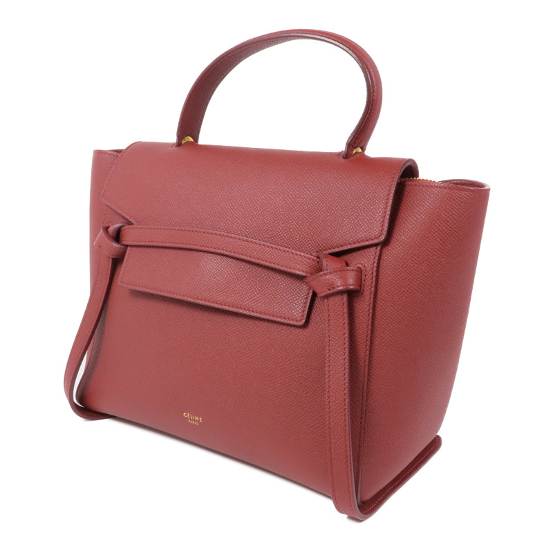 CELINE 牛皮皮革Belt Bag金扣手挽肩背兩用袋-2