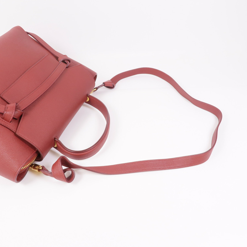CELINE 牛皮皮革Belt Bag金扣手挽肩背兩用袋-4