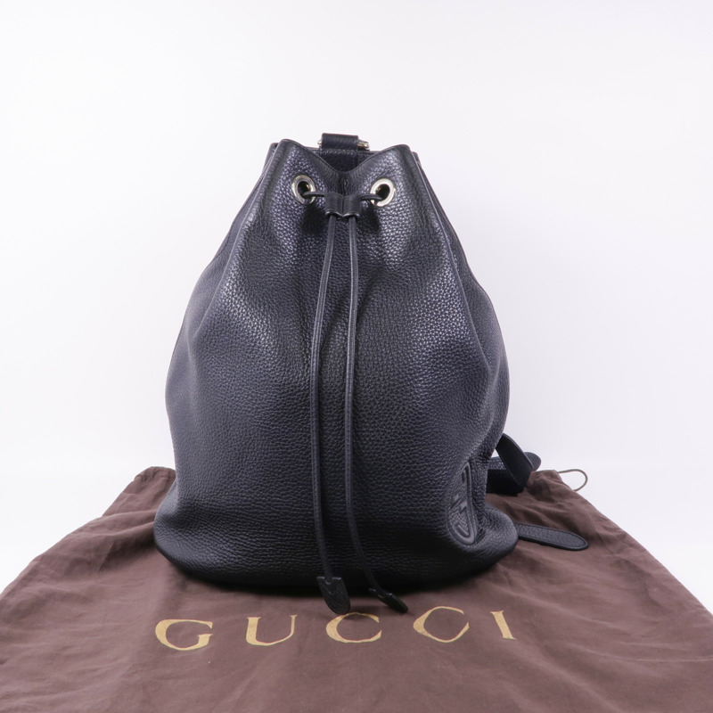 GUCCI 牛皮皮革Soho Backpack銀扣背包-17