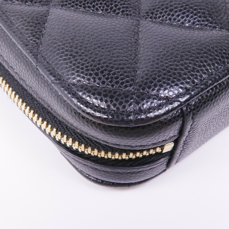 CHANEL 牛皮皮革Phone Case With Chain金扣鏈帶肩背袋-8