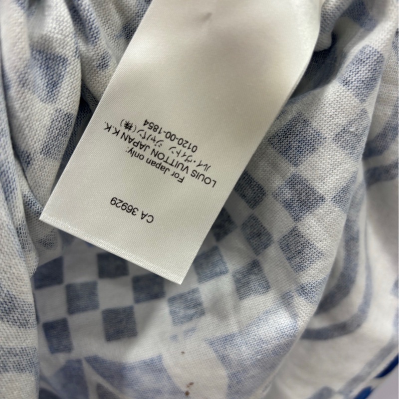Louis Vuitton藍色青花瓷老花滿印LV吊帶,S碼-4