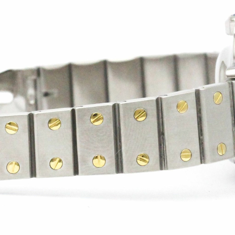 卡地亞 Santos Octagon 18K 金鋼自動女士腕錶拋光-6