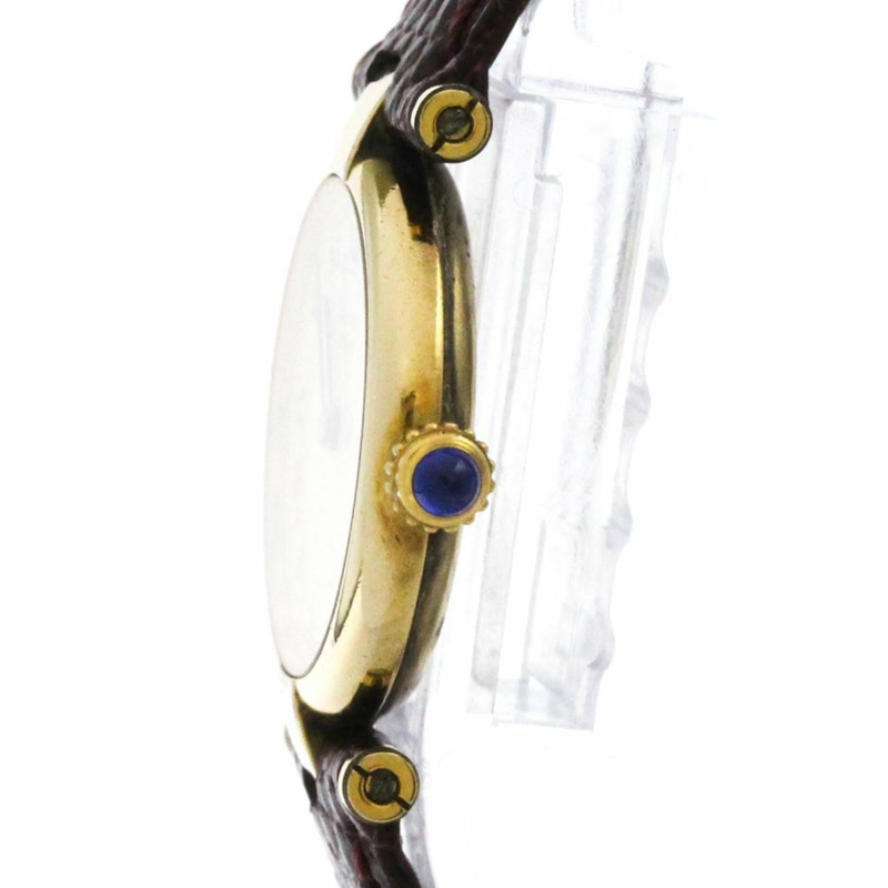 卡地亞 Must Vendome Vermeil 鍍金石英女士手錶 590004-3