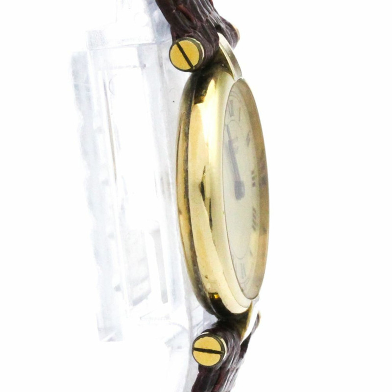 卡地亞 Must Vendome Vermeil 鍍金石英女士手錶 590004-7