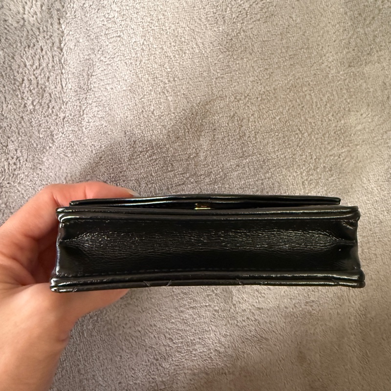 Chanel 31 bag 油蠟牛皮淡金釦卡夾/零錢包-4
