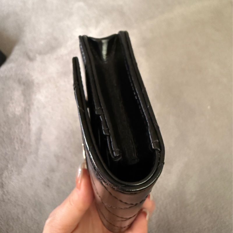 Chanel 31 bag 油蠟牛皮淡金釦卡夾/零錢包-11