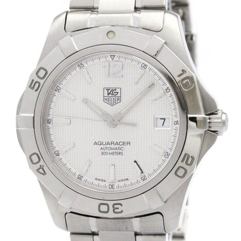 泰格豪雅 Aquaracer 鋼自動男士手錶 WAF2111 拋光
