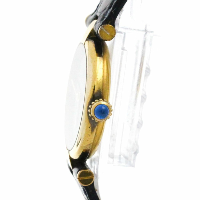 卡地亞 Must Vendome Vermeil 鍍金石英女士手錶 590004-3