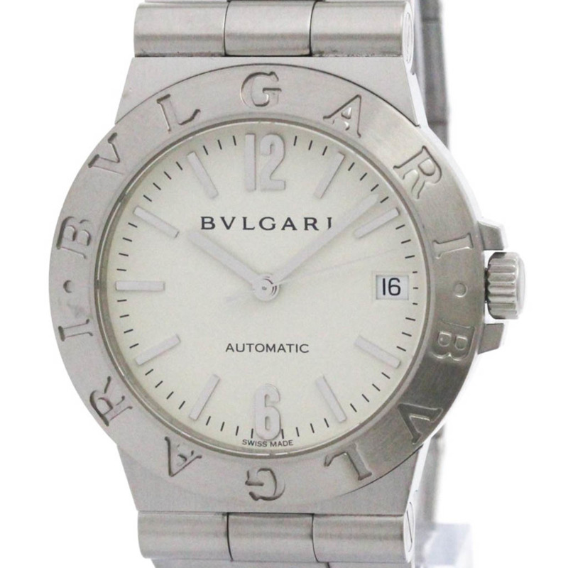 BVLGARI Diagono 運動鋼自動男錶 LCV35S 拋光-0