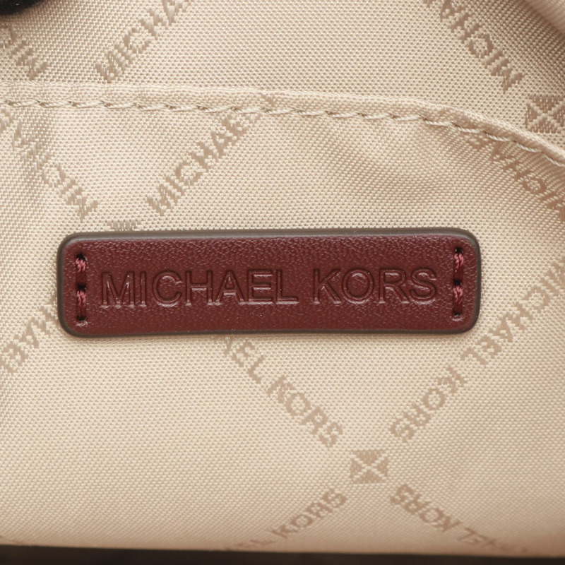 Michael Kors Jet Set L Metallic Logo 斜背包 帆布 皮革 粉紅色-3