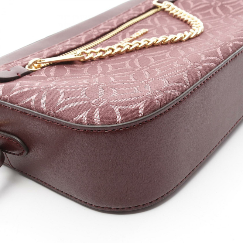 Michael Kors Jet Set L Metallic Logo 斜背包 帆布 皮革 粉紅色-5