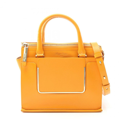 Roger Vivier 肩背包 托特包 手提包 皮革 橘色 二手 女士 斜背包