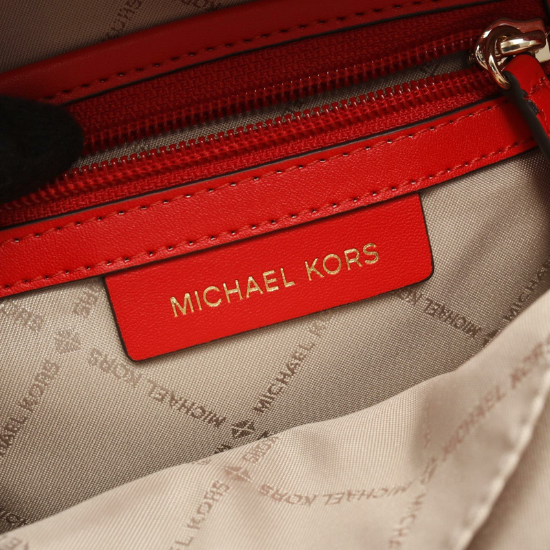 Michael Kors MAISIE 超小號 Logo 二合一背包 背包 PVC 塗層帆布 合成皮革 紅色 二手 女士-3