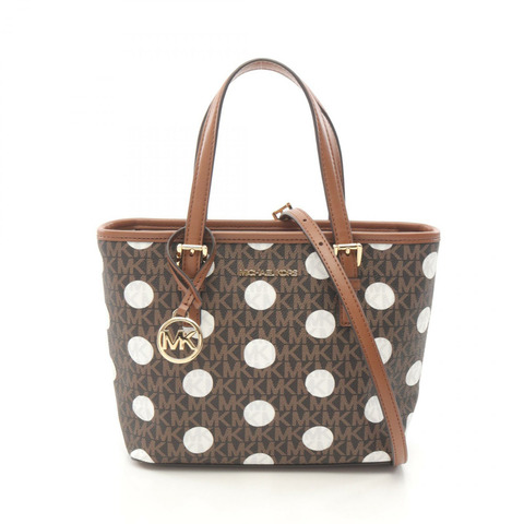 Michael Kors JET SET TRAVEL SIGNATURE POLKA DOT 2Way 肩背包 帆布