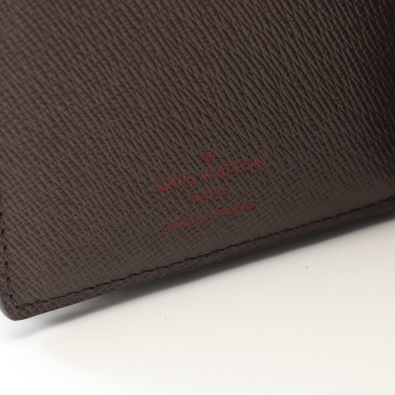 LOUIS VUITTON Portefeuille Joy Damier Ebene 三折皮夾 N60034 皮革 PVC 棕色 二手 女士-4