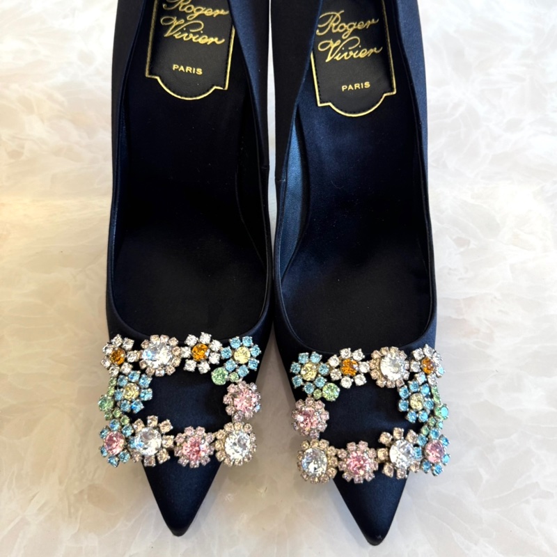 Roger Vivier Efflorescence 多彩水晶緞面高跟鞋（全新未穿／原盒）-1