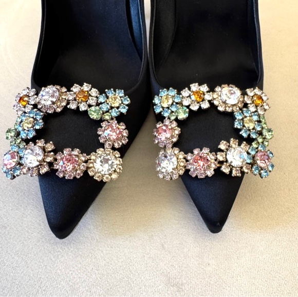 Roger Vivier Efflorescence 多彩水晶緞面高跟鞋(全新未穿/原盒)-5