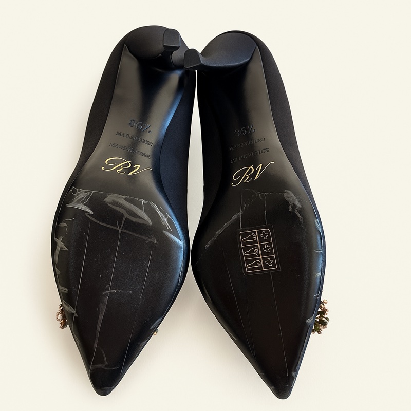 Roger Vivier Efflorescence 多彩水晶緞面高跟鞋（全新未穿／原盒）-6