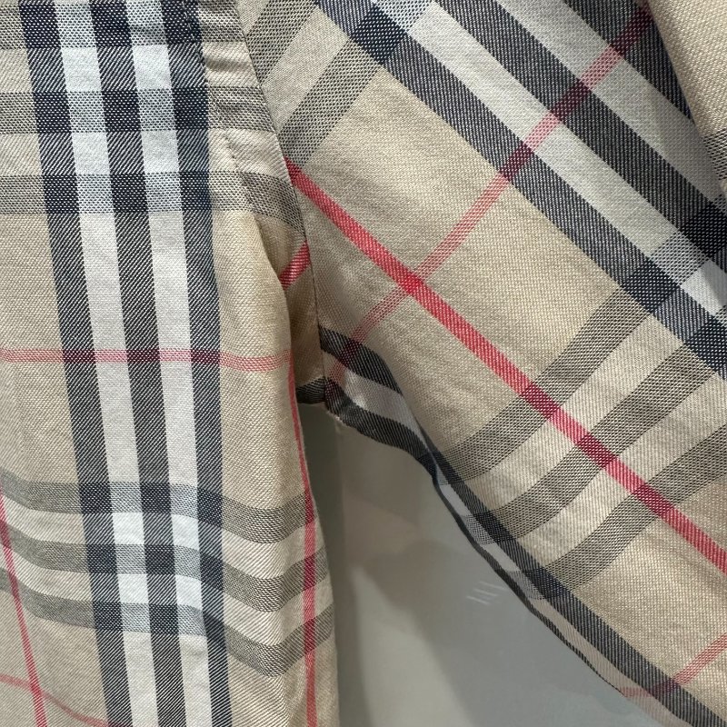 【美收精品】BURBERRY 茶色格紋襯衫 4-254【隔月月中將轉賣至日本 上架期限30天】-2