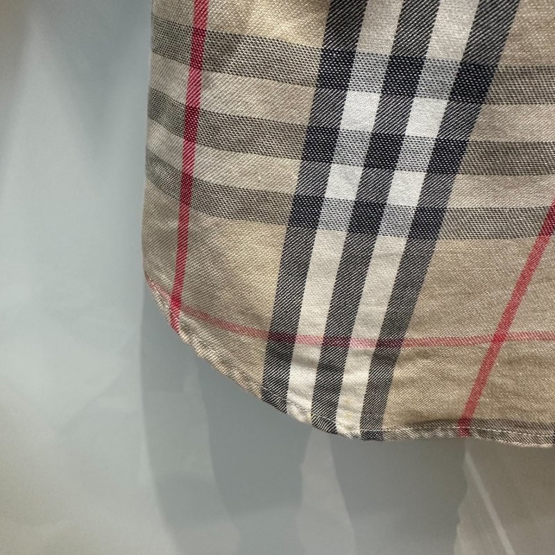 【美收精品】BURBERRY 茶色格紋襯衫 4-254【隔月月中將轉賣至日本 上架期限30天】-3