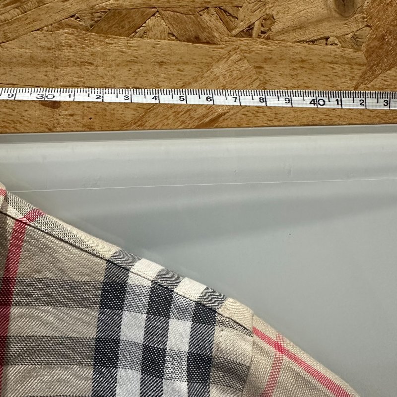 【美收精品】BURBERRY 茶色格紋襯衫 4-254【隔月月中將轉賣至日本 上架期限30天】-7