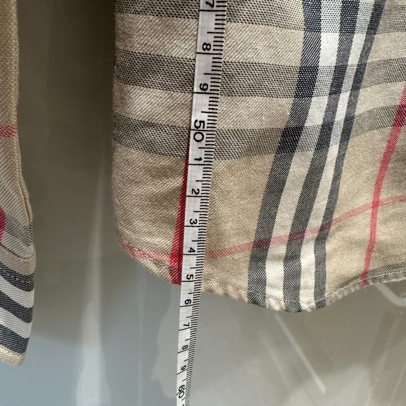 【美收精品】BURBERRY 茶色格紋襯衫 4-254【隔月月中將轉賣至日本 上架期限30天】-8