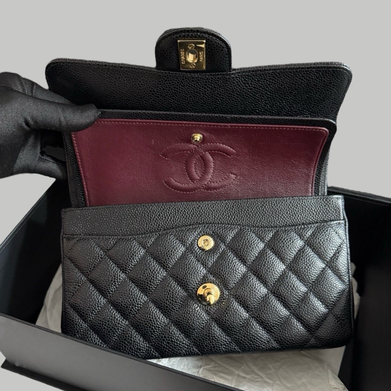Chanel  Caviar 23cm金扣-4