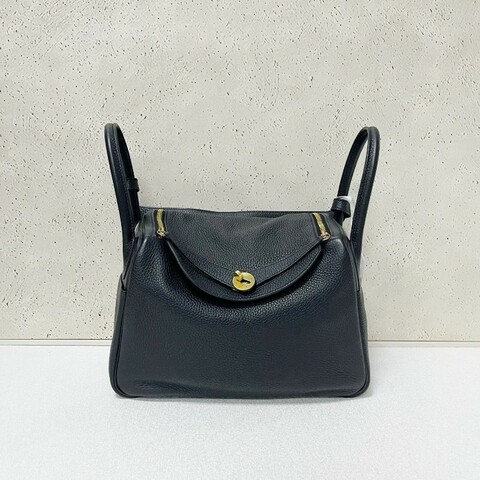 Hermes Lindy30 黑色金扣