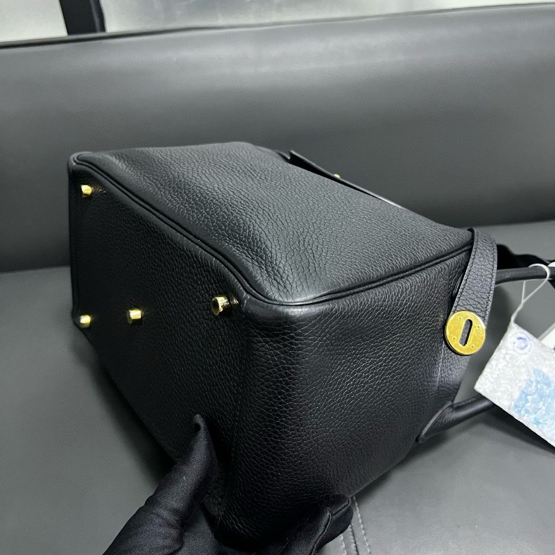 Hermes Lindy30 黑色金扣-10