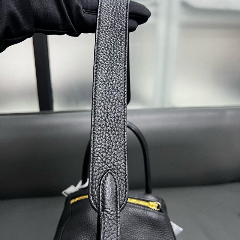 Hermes Lindy30 黑色金扣-14