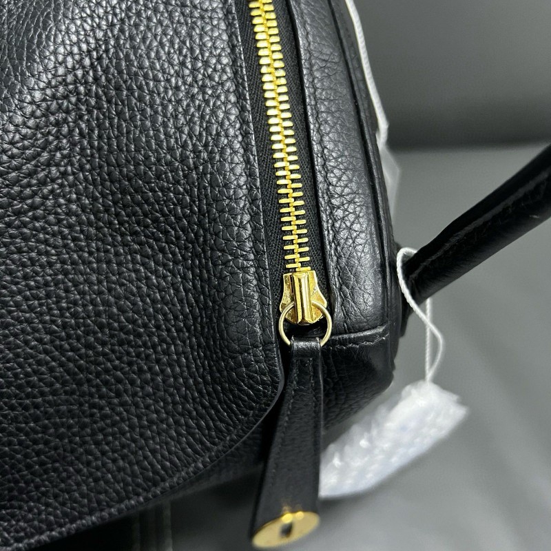 Hermes Lindy30 黑色金扣-17